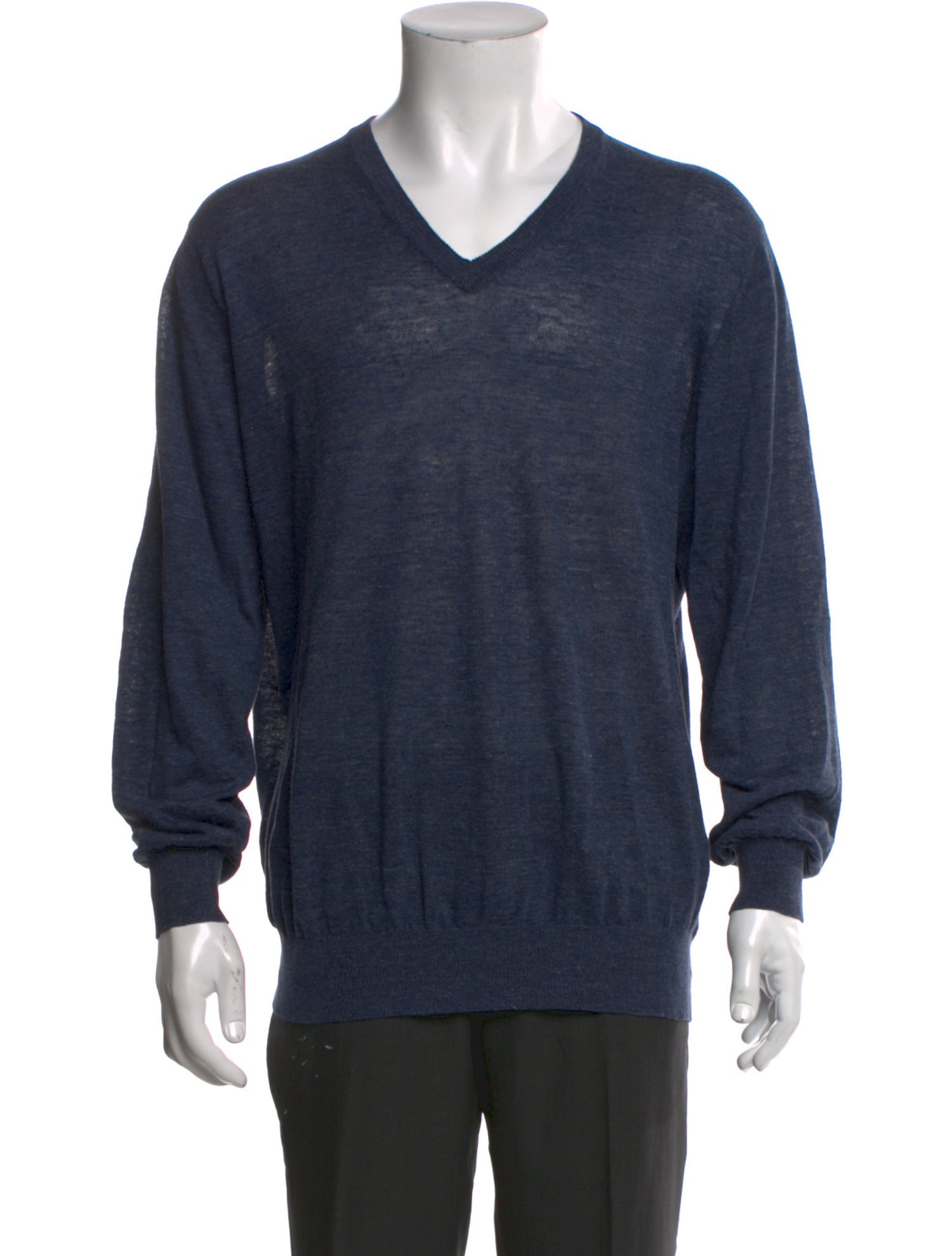 Brunello Cucinelli Linen V-Neck Pullover